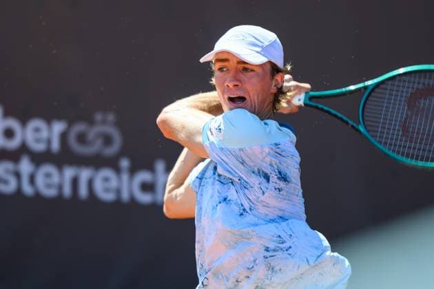 TENNIS - ATP, Tennis Herren DANUBE Upper Austria Open MAUTHAUSEN,AUSTRIA,29.APR.25 - TENNIS - ATP Challenger Tour, DANUBE Upper Austria Open. Image shows Lukas Neumayer (AUT).  GEPAxpictures xChristianxMoser