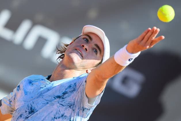 TENNIS - ATP, Tennis Herren DANUBE Upper Austria Open MAUTHAUSEN,AUSTRIA,29.APR.25 - TENNIS - ATP Challenger Tour, DANUBE Upper Austria Open. Image shows Lukas Neumayer (AUT).  GEPAxpictures xChristianxMoser