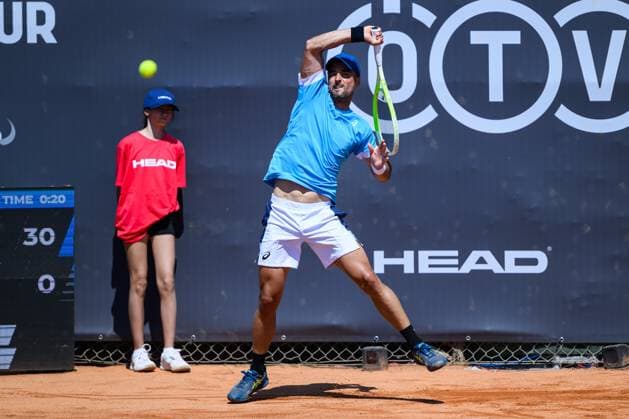 TENNIS - ATP, Tennis Herren DANUBE Upper Austria Open MAUTHAUSEN,AUSTRIA,29.APR.25 - TENNIS - ATP Challenger Tour, DANUBE Upper Austria Open. Image shows Dimitar Kuzmanov (BUL).  GEPAxpictures xChristianxMoser