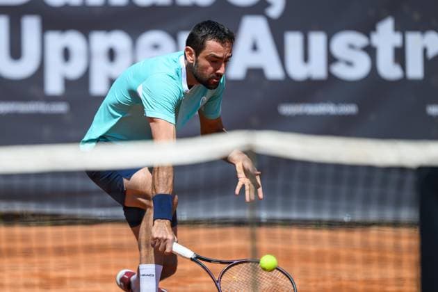 TENNIS - ATP, Tennis Herren DANUBE Upper Austria Open MAUTHAUSEN,AUSTRIA,29.APR.25 - TENNIS - ATP Challenger Tour, DANUBE Upper Austria Open. Image shows Marin Cilic (CRO).  GEPAxpictures xChristianxMoser