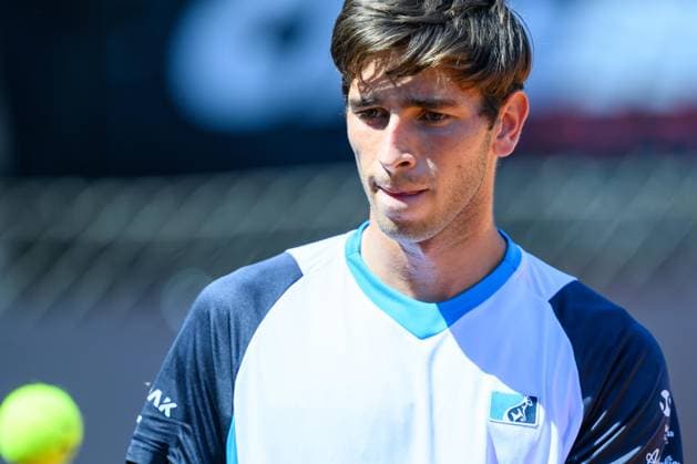TENNIS - ATP, Tennis Herren DANUBE Upper Austria Open MAUTHAUSEN,AUSTRIA,29.APR.25 - TENNIS - ATP Challenger Tour, DANUBE Upper Austria Open. Image shows Matteo Gigante (ITA).  GEPAxpictures xChristianxMoser