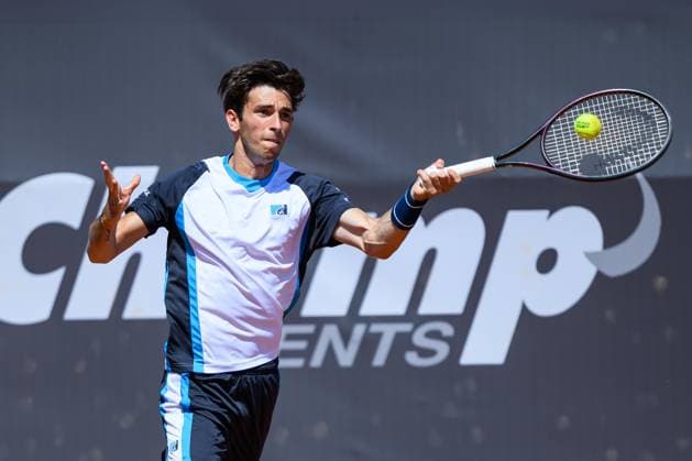TENNIS - ATP, Tennis Herren DANUBE Upper Austria Open MAUTHAUSEN,AUSTRIA,29.APR.25 - TENNIS - ATP Challenger Tour, DANUBE Upper Austria Open. Image shows Matteo Gigante (ITA).  GEPAxpictures xChristianxMoser