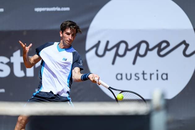 TENNIS - ATP, Tennis Herren DANUBE Upper Austria Open MAUTHAUSEN,AUSTRIA,29.APR.25 - TENNIS - ATP Challenger Tour, DANUBE Upper Austria Open. Image shows Matteo Gigante (ITA).  GEPAxpictures xChristianxMoser