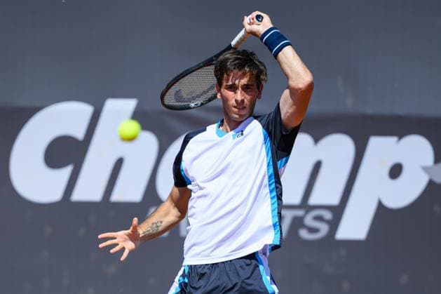 TENNIS - ATP, Tennis Herren DANUBE Upper Austria Open MAUTHAUSEN,AUSTRIA,29.APR.25 - TENNIS - ATP Challenger Tour, DANUBE Upper Austria Open. Image shows Matteo Gigante (ITA).  GEPAxpictures xChristianxMoser