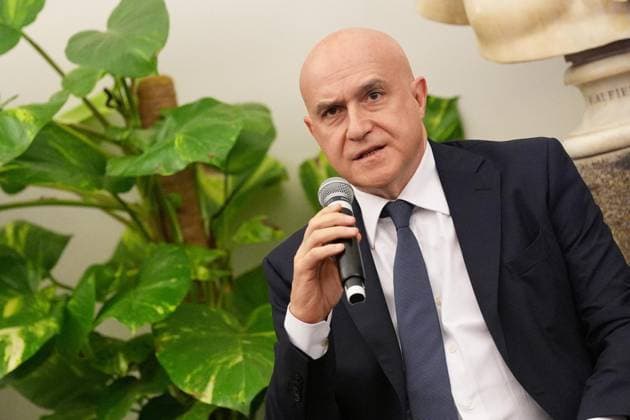 Stefano Baringelli during the Presentation of the Grand Arrival of Giro d Italia 108 in Rome, Italy - Tuesday April 29, 2025 - cycling ( Photo by Alfredo Falcone LaPresse )  Copyright: xAlfredoxFalcone LaPressex