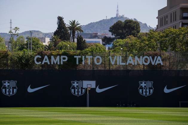 FC Barcelona, Barca training A general view of the Camp Tito Vilanova is seen during the training of FC Barcelona on the eve of the UEFA Champions League 2024 25 semi-final first leg football match against FC Internazionale. Sant Joan Despi Spain Copyright: xNicolòxCampox