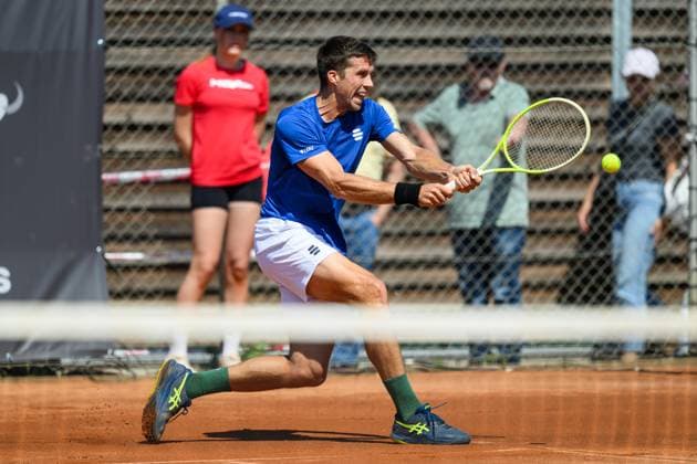 TENNIS - ATP, Tennis Herren DANUBE Upper Austria Open MAUTHAUSEN,AUSTRIA,29.APR.25 - TENNIS - ATP Challenger Tour, DANUBE Upper Austria Open. Image shows Nerman Fatic (BIH).  GEPAxpictures xChristianxMoser