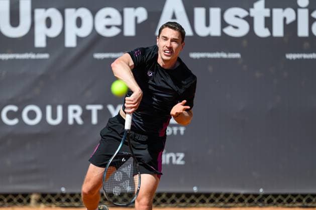 TENNIS - ATP, Tennis Herren DANUBE Upper Austria Open MAUTHAUSEN,AUSTRIA,29.APR.25 - TENNIS - ATP Challenger Tour, DANUBE Upper Austria Open. Image shows Jakub Paul (SUI).  GEPAxpictures xChristianxMoser