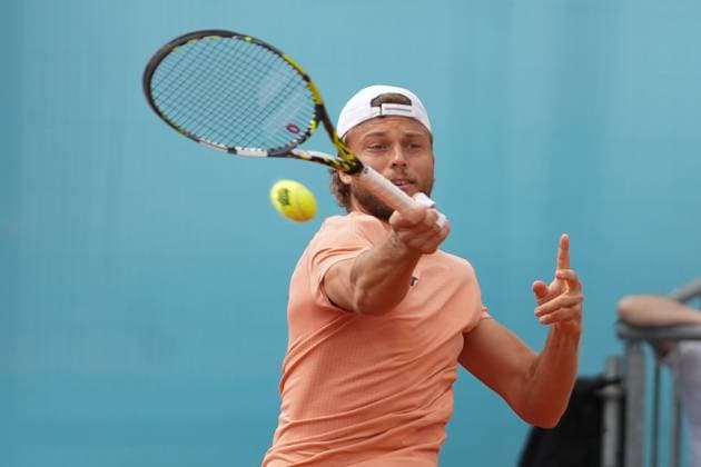 TENNIS - MUTUA MADRID OPEN 2025 Alexandre Muller of France during the Mutua Madrid Open 2025, ATP, Tennis Herren Masters 1000 and WTA, Tennis Damen 1000, tennis tournament on 29 April 2025 at Caja Magica in Madrid, Spain - Photo Laurent Lairys PSNEWZ MadridSpain  Copyright: xLaurentxLairysx