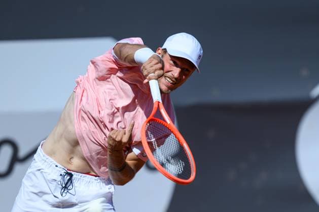 TENNIS - ATP, Tennis Herren DANUBE Upper Austria Open MAUTHAUSEN,AUSTRIA,29.APR.25 - TENNIS - ATP Challenger Tour, DANUBE Upper Austria Open. Image shows Neil Oberleitner (AUT).  GEPAxpictures xChristianxMoser