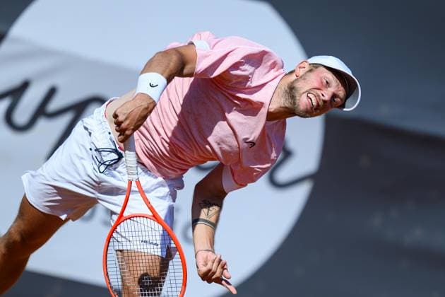 TENNIS - ATP, Tennis Herren DANUBE Upper Austria Open MAUTHAUSEN,AUSTRIA,29.APR.25 - TENNIS - ATP Challenger Tour, DANUBE Upper Austria Open. Image shows Neil Oberleitner (AUT).  GEPAxpictures xChristianxMoser
