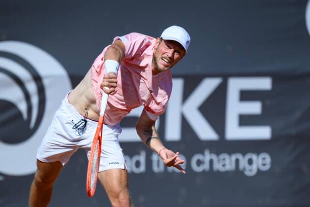 TENNIS - ATP, Tennis Herren DANUBE Upper Austria Open MAUTHAUSEN,AUSTRIA,29.APR.25 - TENNIS - ATP Challenger Tour, DANUBE Upper Austria Open. Image shows Neil Oberleitner (AUT).  GEPAxpictures xChristianxMoser