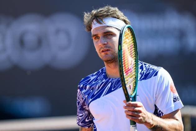 TENNIS - ATP, Tennis Herren DANUBE Upper Austria Open MAUTHAUSEN,AUSTRIA,29.APR.25 - TENNIS - ATP Challenger Tour, DANUBE Upper Austria Open. Image shows Thiago Seyboth Wild (BRA).  GEPAxpictures xChristianxMoser