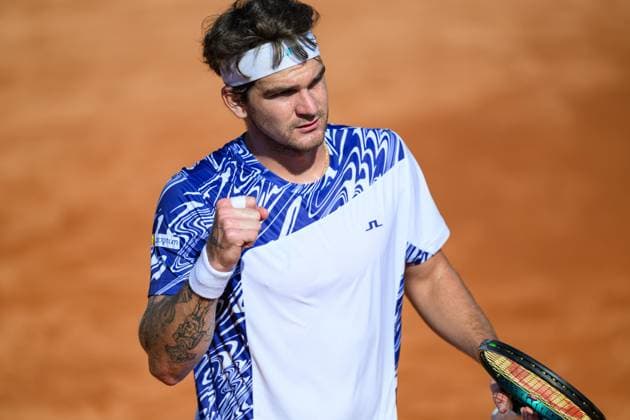 TENNIS - ATP, Tennis Herren DANUBE Upper Austria Open MAUTHAUSEN,AUSTRIA,29.APR.25 - TENNIS - ATP Challenger Tour, DANUBE Upper Austria Open. Image shows Thiago Seyboth Wild (BRA).  GEPAxpictures xChristianxMoser