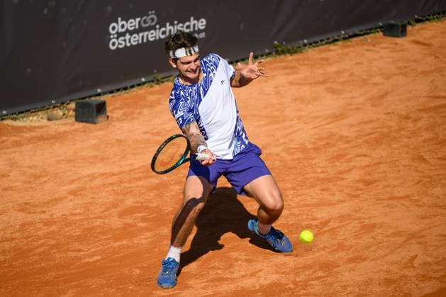 TENNIS - ATP, Tennis Herren DANUBE Upper Austria Open MAUTHAUSEN,AUSTRIA,29.APR.25 - TENNIS - ATP Challenger Tour, DANUBE Upper Austria Open. Image shows Thiago Seyboth Wild (BRA).  GEPAxpictures xChristianxMoser