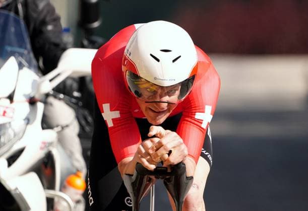 29 04 2025 Switzerland Tour de Romandie Prolog Saint Imier Saint Imier Picture Stefan Kueng SUI Team FDJ Action Single picture