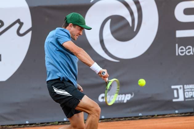 TENNIS - ATP, Tennis Herren DANUBE Upper Austria Open MAUTHAUSEN,AUSTRIA,29.APR.25 - TENNIS - ATP Challenger Tour, DANUBE Upper Austria Open. Image shows Tadeas Paroulek (CZE).  GEPAxpictures xChristianxMoser