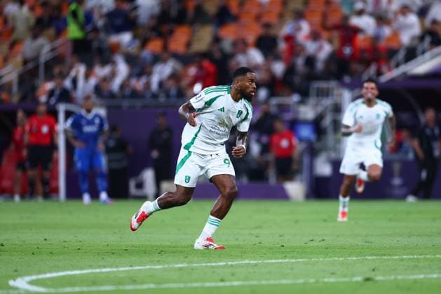 Al-Hilal FC vs Al-Ahli FC - AFC Champions League Elite Semi Finals JEDDAH, SAUDI ARABIA - April 29: Ivan Toney of Team AL-Ahli celebrates scoring their second goal during the AFC Champions League Elite Semi Finals match between Al-Hilal FC and Al-Ahli FC FC at King Abdullah Sports City Stadium on April 29, 2025 in Jeddah, Saudi Arabia. Jeddah Saudi Arabia Copyright: xAbdullahxAhmedx