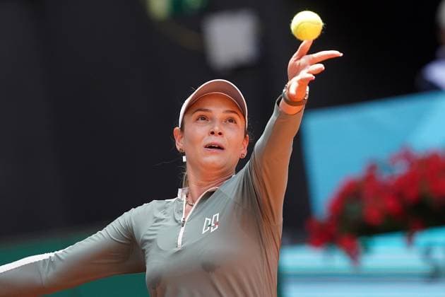 MADRID OPEN TENNIS 2025. WTA, Tennis Damen KEYS (USA) v VEKIC (CRO). Donna Vekic, Croatia, during Madrid Open Tennis 2025 match. April 29, 2025.(ALTERPHOTOS Acero) MadridSpain  Copyright: xAcerox