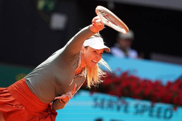 MADRID OPEN TENNIS 2025. WTA, Tennis Damen KEYS (USA) v VEKIC (CRO). Donna Vekic, Croatia, during Madrid Open Tennis 2025 match. April 29, 2025.(ALTERPHOTOS Acero) MadridSpain  Copyright: xAcerox