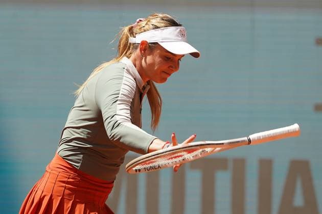 MADRID OPEN TENNIS 2025. WTA, Tennis Damen KEYS (USA) v VEKIC (CRO). Donna Vekic, Croatia, during Madrid Open Tennis 2025 match. April 29, 2025.(ALTERPHOTOS Acero) MadridSpain  Copyright: xAcerox