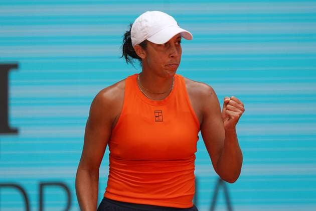 MADRID OPEN TENNIS 2025. WTA, Tennis Damen KEYS (USA) v VEKIC (CRO). Madison Keys, USA, during Madrid Open Tennis 2025 match. April 29, 2025.(ALTERPHOTOS Acero) MadridSpain  Copyright: xAcerox