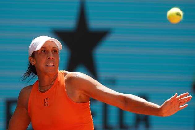 MADRID OPEN TENNIS 2025. WTA, Tennis Damen KEYS (USA) v VEKIC (CRO). Madison Keys, USA, during Madrid Open Tennis 2025 match. April 29, 2025.(ALTERPHOTOS Acero) MadridSpain  Copyright: xAcerox