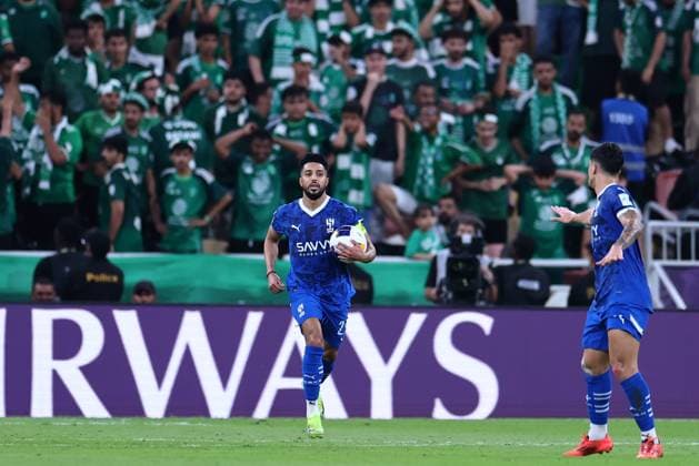 Al-Hilal FC vs Al-Ahli FC - AFC Champions League Elite Semi Finals JEDDAH, SAUDI ARABIA - April 29: Salem Al-Dawsari of Team Al-Hilal FC celebrates scoring their first goal during the AFC Champions League Elite Semi Finals match between Al-Hilal FC and Al-Ahli FC FC at King Abdullah Sports City Stadium on April 29, 2025 in Jeddah, Saudi Arabia. Jeddah Saudi Arabia Copyright: xAbdullahxAhmedx