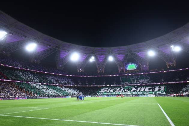 Al-Hilal FC vs Al-Ahli FC - AFC Champions League Elite Semi Finals JEDDAH, SAUDI ARABIA - April 29: General view of AL-Ahli fans during the AFC Champions League Elite Semi Finals match between Al-Hilal FC and Al-Ahli FC FC at King Abdullah Sports City Stadium on April 29, 2025 in Jeddah, Saudi Arabia. Jeddah Saudi Arabia Copyright: xAbdullahxAhmedx