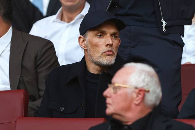 England head coach Thomas Tuchel watches from the stands Arsenal v Paris Saint-Germain, UEFA Champions League, Semi Final, First Leg, Football, Emirates Stadium, London, UK - 29 Apr 2025 EDITORIAL USE ONLY No use with unauthorised audio, video, data, fixture lists, club league logos or live services. Online in-match use limited to 120 images, no video emulation. No use in betting, games or single club league player publications. Copyright: xKieranxMcManus Shutterstockx 15275544x