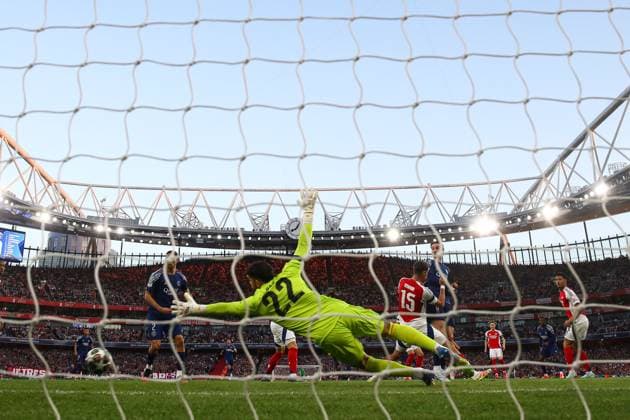 Ousmane Dembà là of PSG scores the opening goal Arsenal v Paris Saint-Germain, UEFA Champions League, Semi Final, First Leg, Football, Emirates Stadium, London, UK - 29 Apr 2025 EDITORIAL USE ONLY No use with unauthorised audio, video, data, fixture lists, club league logos or live services. Online in-match use limited to 120 images, no video emulation. No use in betting, games or single club league player publications. Copyright: xKieranxMcManus Shutterstockx 15275544cc