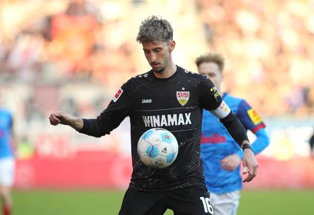 Photo Atakan KARAZOR Stuttgart Soccer 1 Bundesliga , 25 Matchday on Sat 08 03 2025 Holstein Kiel VfB Stuttgart 2 2