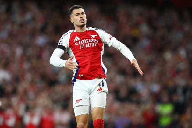 April 29, 2025, London, United Kingdom: GABRIEL MARTINELLI 11 of ARSENAL looks dejected as he nearly missed the equalizer in the UEFA 2024 25 Semi-Final first leg game between ARSENAL and PARIS SAINT GERMAIN at the Emirates Stadium in London, England London United Kingdom - ZUMAc179 20250429_zep_c179_082 Copyright: xMickaelxChavetx