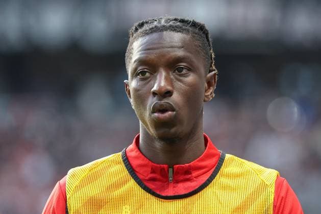 Soccer 1 Bundesliga Eintracht Frankfurt RB Leipzig on 26 04 2024 at Deutsche Bank Park in Frankfurt Amadou Haidara Leipzig 8 MH