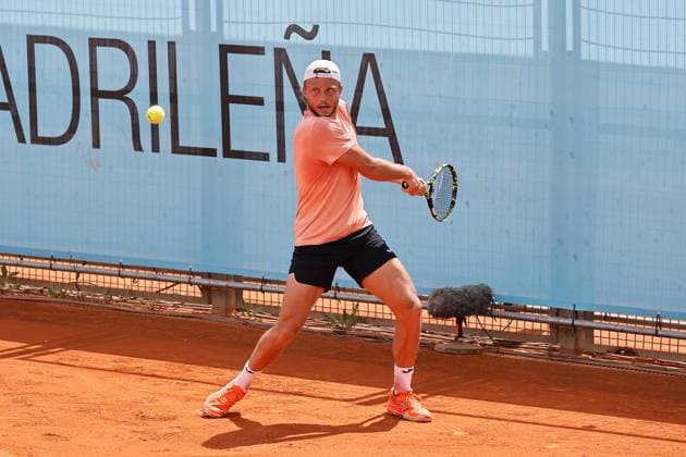Alexandre Muller (FRA), APRIL 29, 2025 - Tennis : Alexandre Muller during singles round of 32 match against Frances Tiafoe on the ATP, Tennis Herren tour Masters 1000 tournaments Mutua Madrid Open tennis tournament at the Caja Magica in Madrid, Spain. Noxthirdxpartyxsales  (289068098)