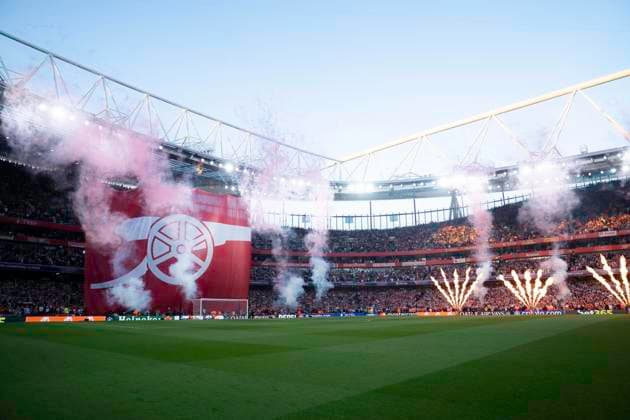 Arsenal FC v Paris Saint-Germain - UEFA Champions League Semi-final First Leg A general view of Emirates Stadium before the UEFA Champions League semi-final first leg match between Arsenal and Paris Saint-Germain in London, England, on April 29, 2025 Copyright: xTaiseixIwamotox