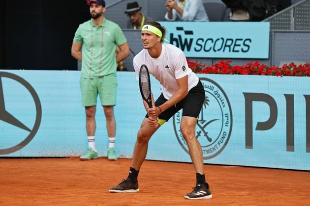 Alexander Zverev (GER), APRIL 29, 2025 - Tennis : Alezxander Zverev during singles round of 16 match against Francisco Ferundolo on the ATP, Tennis Herren tour Masters 1000 tournaments Mutua Madrid Open tennis tournament at the Caja Magica in Madrid, Spain. Noxthirdxpartyxsales  (289069370)