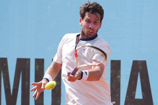TENNIS - MUTUA MADRID OPEN 2025 Laurent Lairys MAXPPP - Cameron Norrie of Grande-Bretagne during the Mutua Madrid Open 2025, ATP, Tennis Herren Masters 1000 and WTA, Tennis Damen 1000, tennis tournament on 29 April 2025 at Caja Magica in Madrid, Spain - Photo Laurent Lairys MAXPPP Madrid Spain  Copyright: xMAXPPPxLaurentxLairysx LLR202504304876 LLR202504304876