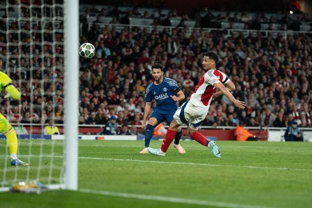 Arsenal v Paris Saint-Germain - UEFA Champions League 2024 25 Semi Final First Leg LONDON, ENGLAND - APRIL 29: Goncalo Ramos of Paris Saint-Germain during the UEFA Champions League 2024 25 Semi Final first Leg match between Arsenal and Paris Saint-Germain at Arsenal Emirate Stadium on April 29, 2025 in London, England., Credit:Lounis Tiar Avalon United Kingdom, London, Arsenal  Copyright: xLounisxTiarx xAvalonx 0993691780