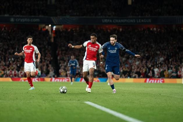 Arsenal v Paris Saint-Germain - UEFA Champions League 2024 25 Semi Final First Leg LONDON, ENGLAND - APRIL 29: Khvicha Kvaratskhelia during the UEFA Champions League 2024 25 Semi Final first Leg match between Arsenal and Paris Saint-Germain at Arsenal Emirate Stadium on April 29, 2025 in London, England., Credit:Lounis Tiar Avalon United Kingdom, London, Arsenal  Copyright: xLounisxTiarx xAvalonx 0993695381