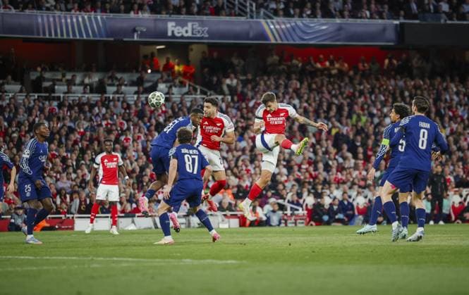 Arsenal v Paris Saint-Germain 29.04.2025. Champions League 2024 25 Semi-Final 1st leg Arsenal v Paris Saint-Germain, Emirates Stadium.  Copyright: xMarcxAsplandx NINTCHDBPICT000990870777