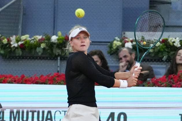 TENNIS - MUTUA MADRID OPEN 2025 Peyton Stearns of Etats-Unis during the Mutua Madrid Open 2025, ATP, Tennis Herren Masters 1000 and WTA, Tennis Damen 1000, tennis tournament on 29 April 2025 at Caja Magica in Madrid, Spain - Photo Laurent Lairys PSNEWZ MadridSpain  Copyright: xLaurentxLairysx