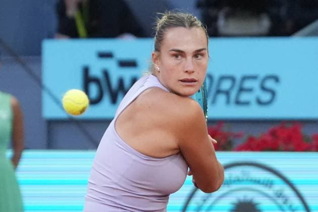 TENNIS - MUTUA MADRID OPEN 2025 Aryna Sabalenka of BiÃ lorussie during the Mutua Madrid Open 2025, ATP, Tennis Herren Masters 1000 and WTA, Tennis Damen 1000, tennis tournament on 29 April 2025 at Caja Magica in Madrid, Spain - Photo Laurent Lairys PSNEWZ MadridSpain  Copyright: xLaurentxLairysx