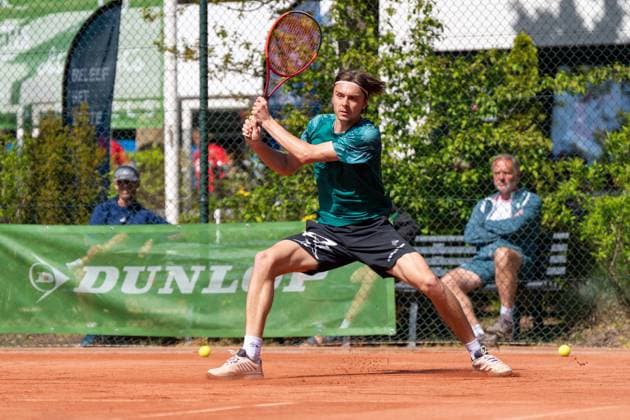 2025-04-29 ITF tournament Oegstgeest OEGSTGEEST, NETHERLANDS - APRIL 29: Brian Bozemoj of The Netherlands during the ITF tournament on April 29, 2025 in Oegstgeest, Netherlands Oegstgeest Oegstgeester Lawn Tennis Club Netherlands Content not available for redistribution in The Netherlands directly or indirectly through any third parties. Copyright: xMarleenxFouchierx