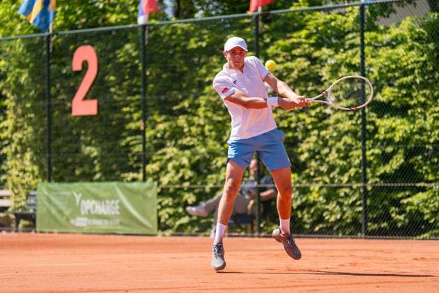 2025-04-29 ITF tournament Oegstgeest OEGSTGEEST, NETHERLANDS - APRIL 29: Emilien Demanet of Belgium during the ITF tournament on April 29, 2025 in Oegstgeest, Netherlands Oegstgeest Oegstgeester Lawn Tennis Club Netherlands Content not available for redistribution in The Netherlands directly or indirectly through any third parties. Copyright: xMarleenxFouchierx