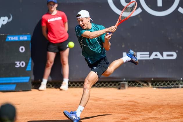 TENNIS - ATP, Tennis Herren DANUBE Upper Austria Open MAUTHAUSEN,AUSTRIA,30.APR.25 - TENNIS - ATP Challenger Tour, DANUBE Upper Austria Open. Image shows Mick Veldheer (NED).  GEPAxpictures xChristianxMoser