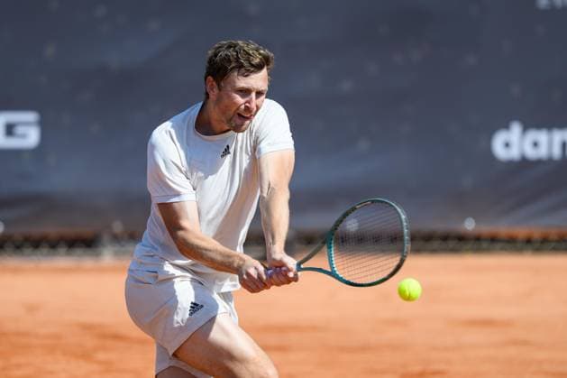 TENNIS - ATP, Tennis Herren DANUBE Upper Austria Open MAUTHAUSEN,AUSTRIA,30.APR.25 - TENNIS - ATP Challenger Tour, DANUBE Upper Austria Open. Image shows Ivan Liutarevich.  GEPAxpictures xChristianxMoser