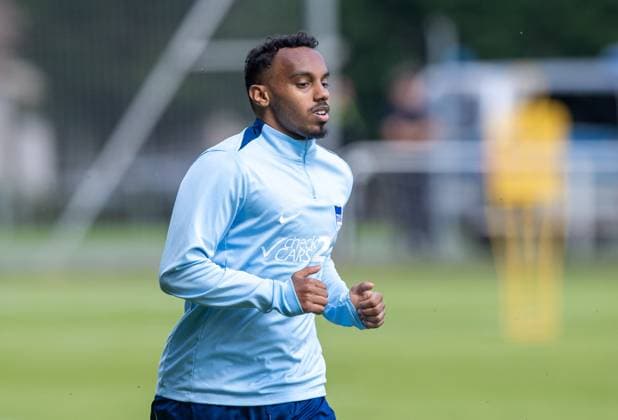 Soccer, Men, Season 2024 25, 2 Bundesliga, Hertha BSC, Training, Bilal Hussein Hertha BSC , 30 04 2025, Copyright: xSebastianxRäppold MatthiasxKochx