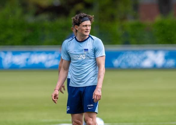 Soccer, Men, Season 2024 25, 2 Bundesliga, Hertha BSC, Training, Fabian Reese Hertha BSC , 30 04 2025, Copyright: xSebastianxRäppold MatthiasxKochx