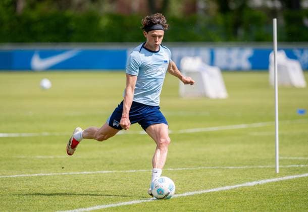 Soccer, Men, Season 2024 25, 2 Bundesliga, Hertha BSC, Training, Fabian Reese Hertha BSC , 30 04 2025, Copyright: xSebastianxRäppold MatthiasxKochx